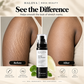 ROVA Retinal Skin Booster Serum texture and product detail