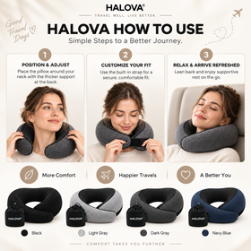 The Original HALOVA® Travel Pillow