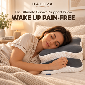 HALOVA Ergonomic Cervical Support Pillow