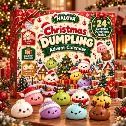 HALOVA™ Christmas Dumpling Advent Calendar – 24 Days of Surprises