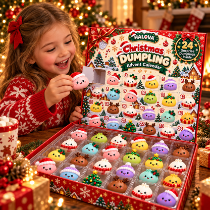HALOVA™ Christmas Dumpling Advent Calendar – 24 Days of Surprises