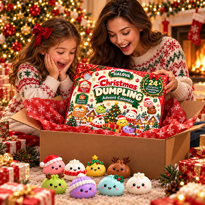 HALOVA™ Christmas Dumpling Advent Calendar – 24 Days of Surprises