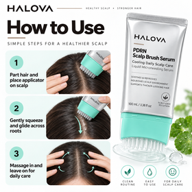 How to use the scalp brush serum